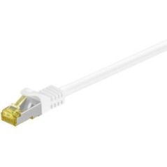 Goobay RJ45 CAT 7 S/FTP CU 1 m White - High-Speed Networking Cable for Optimal Performance